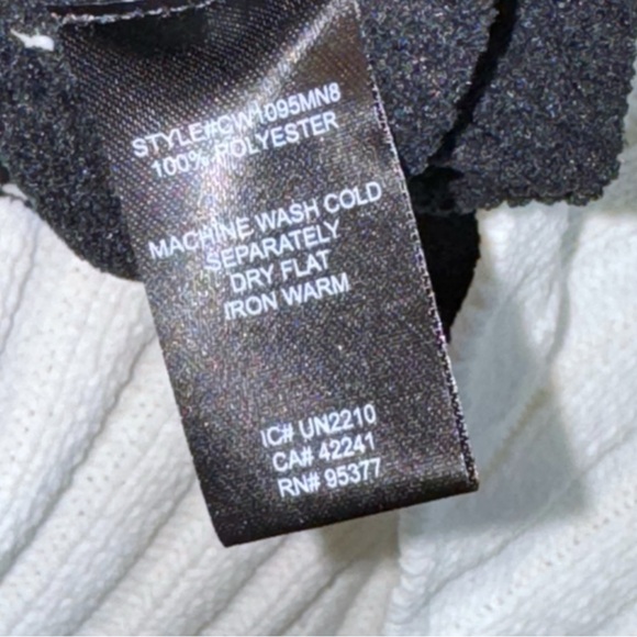 Sanctuary Black/White Stripe New Dream Stripe Sweater Oversized Knit Sz Medium - Picture 7 of 10